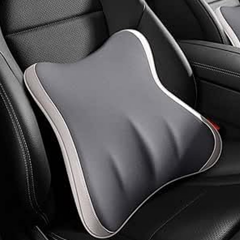 Ergonomic Lumbar Support Backrest Pillow for Car & Office Chair – Memory Foam Cushion for Lower Back Pain Relief