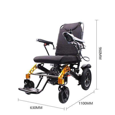 Foldable Electric Wheelchair – Lightweight Power Wheelchair with Lithium Battery for Adults & Seniors
