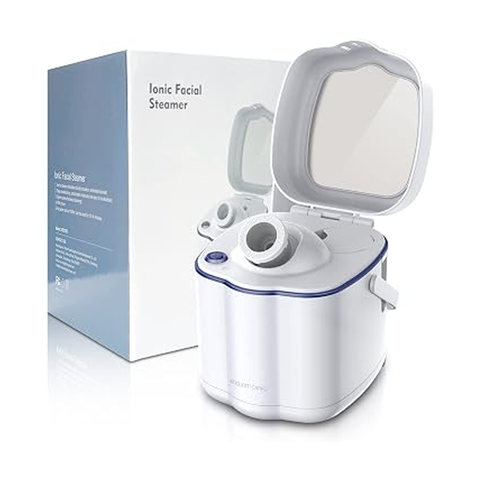 Olmecs Hot Mist Nano Facial Steamer, Warm Mist Hydration System for Pore Cleansing,