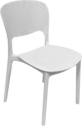 Plastic Stacking Modern Molded Side Chair Kitchen Dining Room Chair
