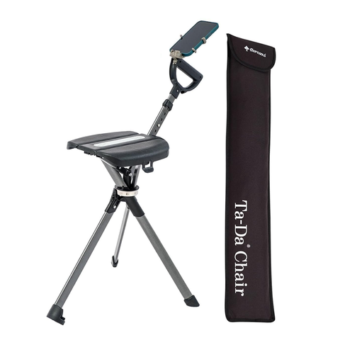 The Ta Da Seat Stick / Chair - the walking cane/ stick that converts to a tripod chair