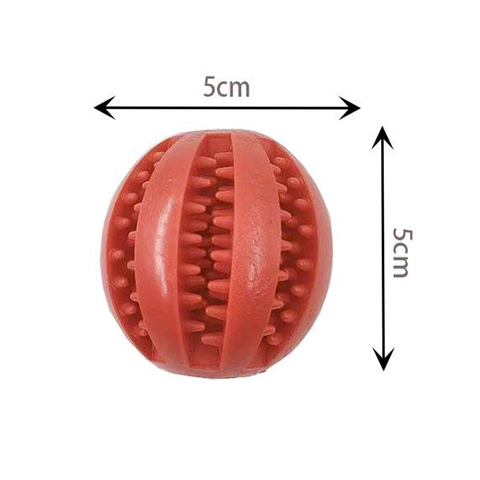 ITALO 5 cm Diameter Dog Ball Toy with Dental Care Function for Small and Large Dogs