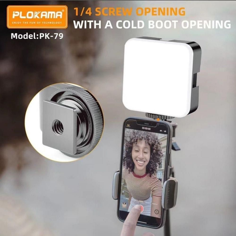 Plokama LED Video Light With Holding Clip PK-79