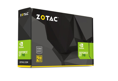 "ZOTAC GeForce GT 710 2GB DDR3, 64bit, HDCP, DVI, HDMI, VGA, Lite Pack with GeForce Experience "