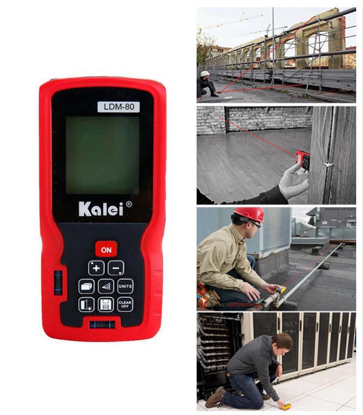 80M Digital Laser Distance Rangefinder Meter Measuring Tool - KALEI LDM-80
