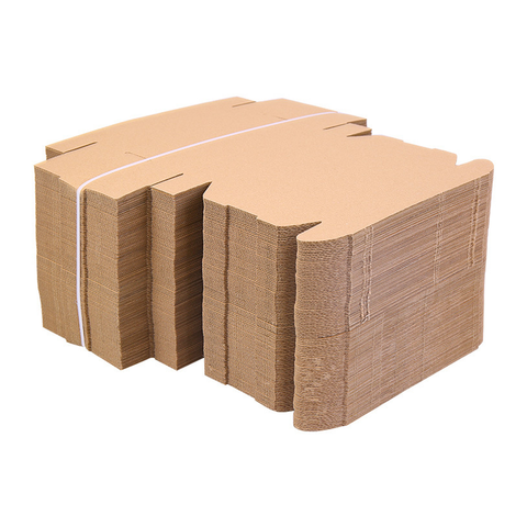 Bulk Kraft Paper Box Brown Corrugated Carton 26 x 26 x 6 Cm (100Pc Pack) - Willow