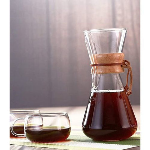 Manual Coffee Dripper Glass Coffee Pot, 400ml - Willow