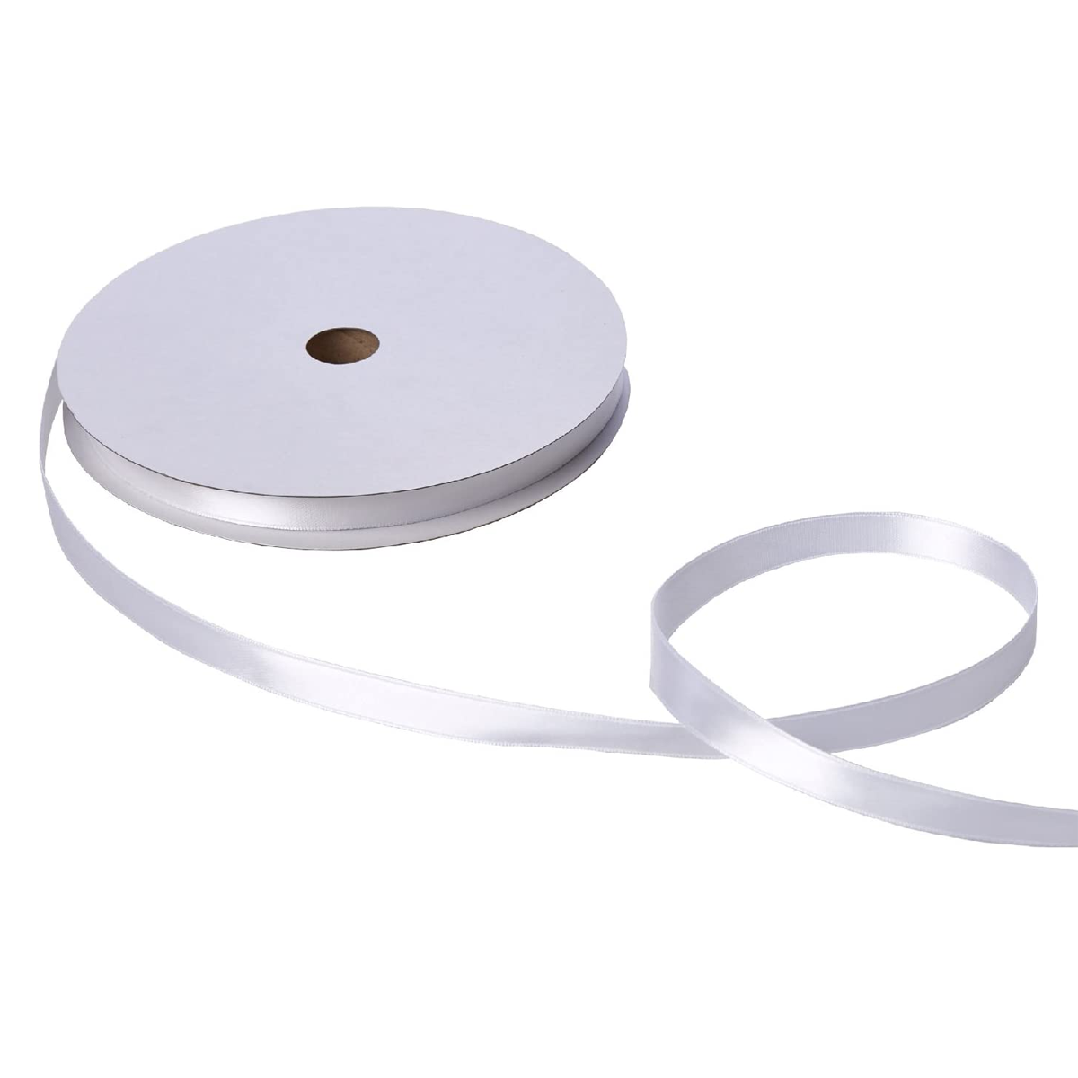 Willow 10Pc Pack 1-Cms Single Faced Satin Ribbon Available in 16 Colors, 100 Yard Spool