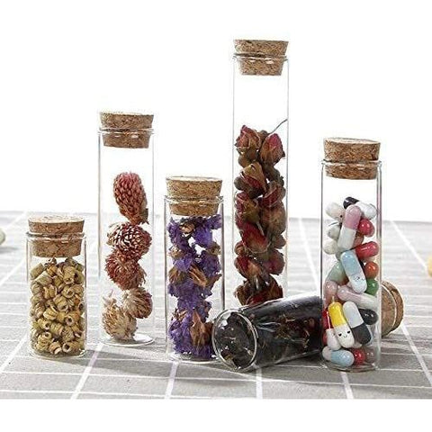 Test Tubes Bottles with Cork Stoppers Set of 10pcs - Willow