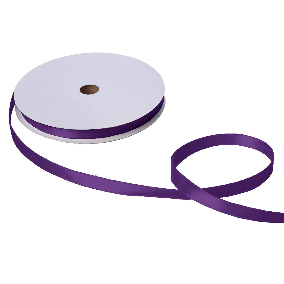 Willow 10Pc Pack 1-Cms Single Faced Satin Ribbon Available in 16 Colors, 100 Yard Spool