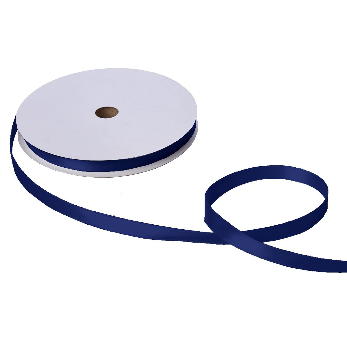 Willow 10Pc Pack 1-Cms Single Faced Satin Ribbon Available in 16 Colors, 100 Yard Spool