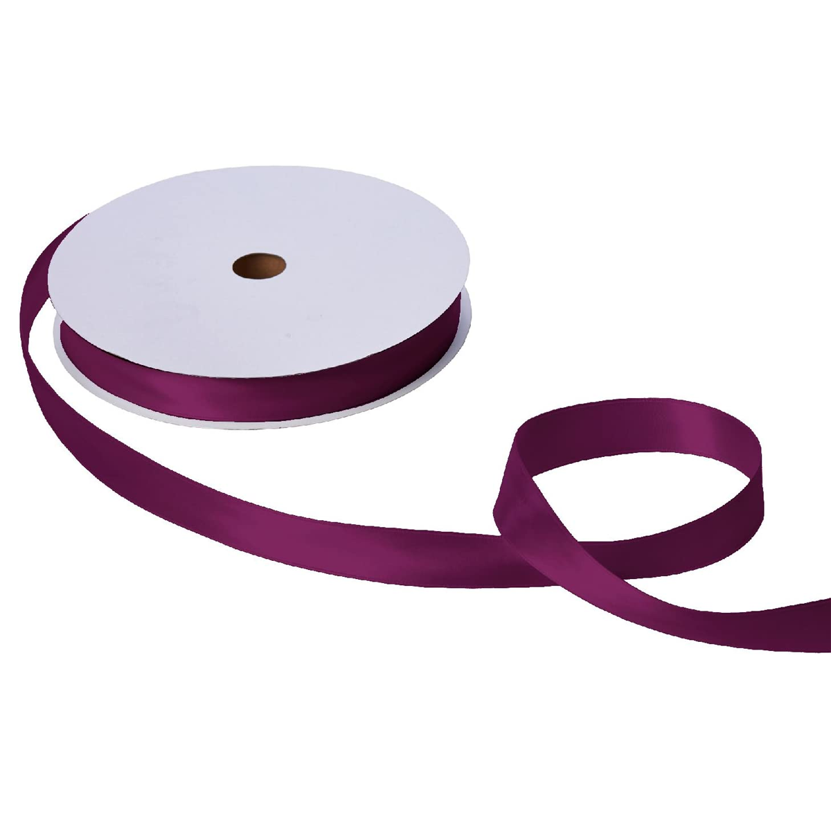Willow 10Pc Pack 1-Cms Single Faced Satin Ribbon Available in 16 Colors, 100 Yard Spool