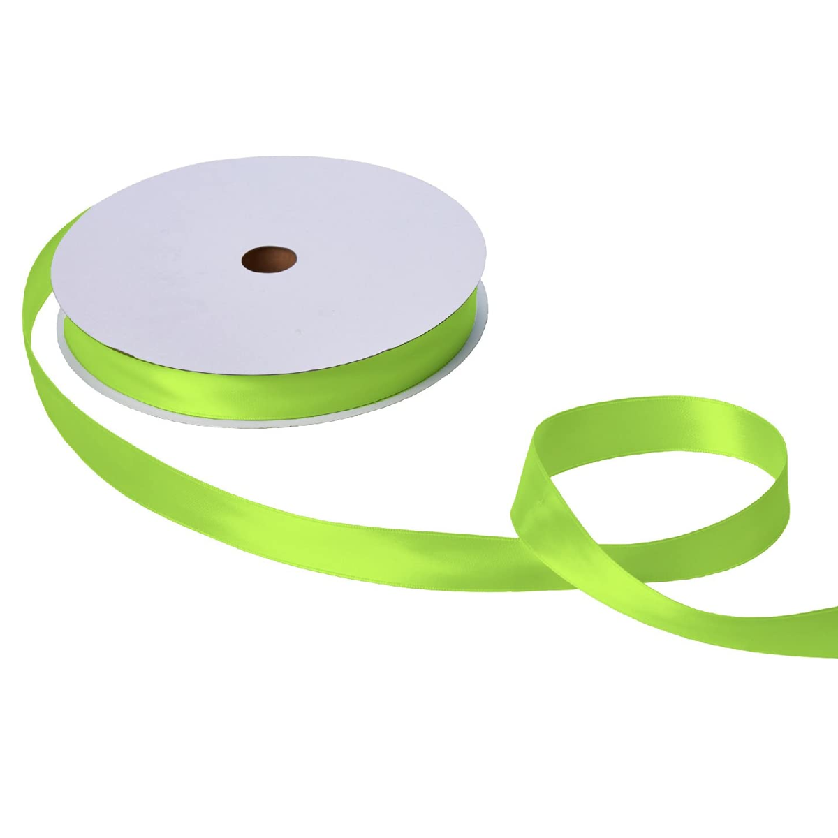 Willow 10Pc Pack 1-Cms Single Faced Satin Ribbon Available in 16 Colors, 100 Yard Spool