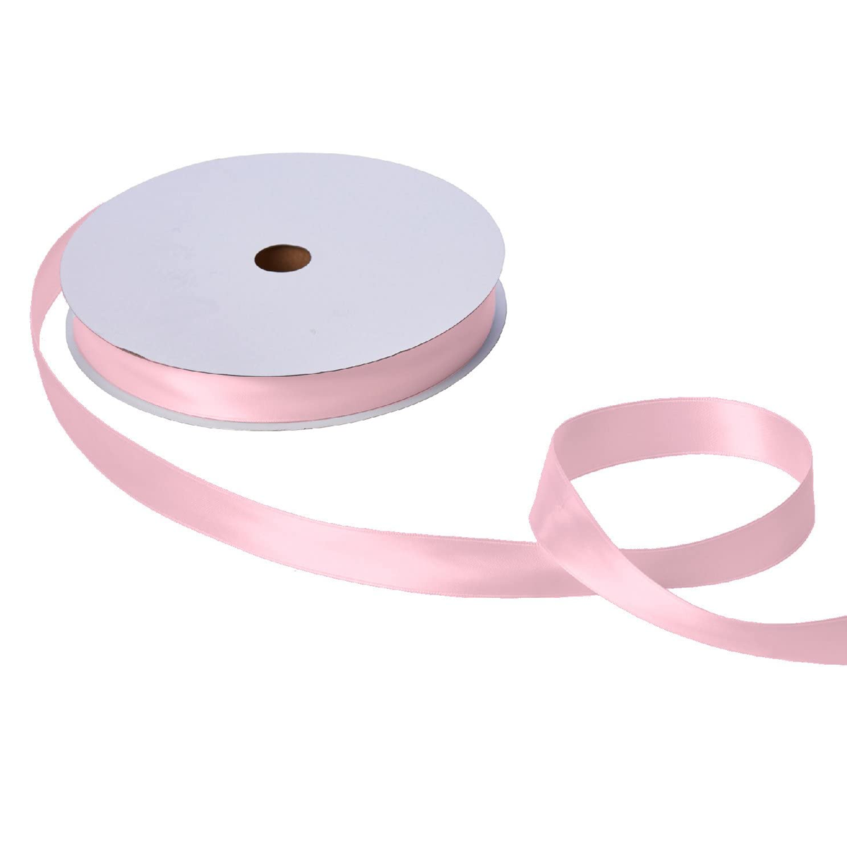 Willow 10Pc Pack 1-Cms Single Faced Satin Ribbon Available in 16 Colors, 100 Yard Spool