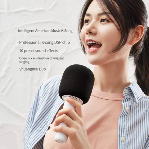 Yuemi Portable Karaoke DJ Microphone Bluetooth Smart Noise Cancellation Wireless Speaker