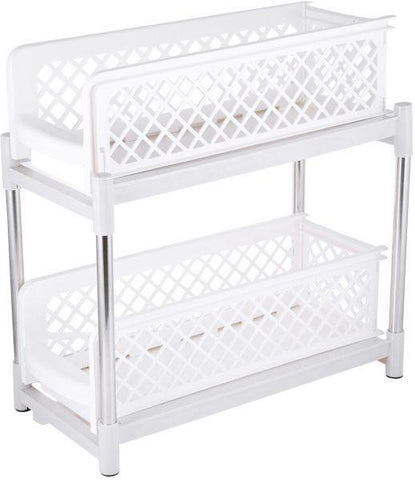 Liying Plastic Drawer Basket Accessories Storage, White