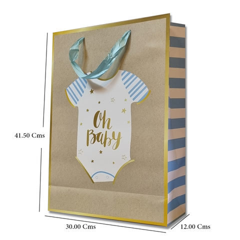 Happy Birthday Gift Bag - Extra Large (41x30x12 Cms) (6Pcs Pack) - WILLOW