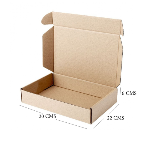 Medium Brown Kraft Mailing Boxes (30x22x7Cm) (10Pc Pack) - Willow
