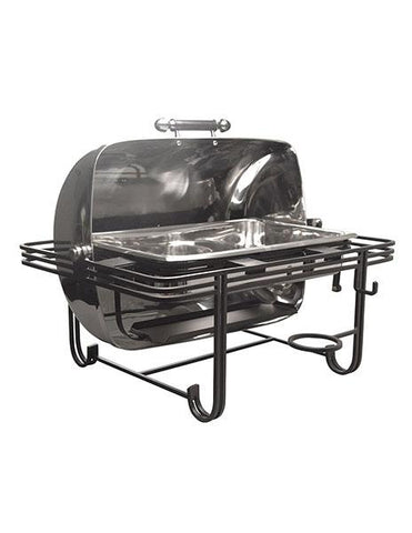 American Metalcraft Rectangular Stainless Steel Mesa Roll-Top Chafer MESA27