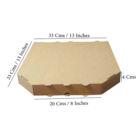 Hexagonal Corrugated Pizza Packaging Box (25 pack) 11 Inches