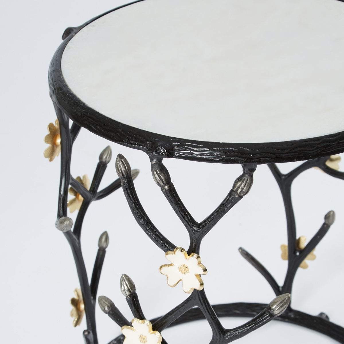 Floral Detail Accent Table - Lifestyle
