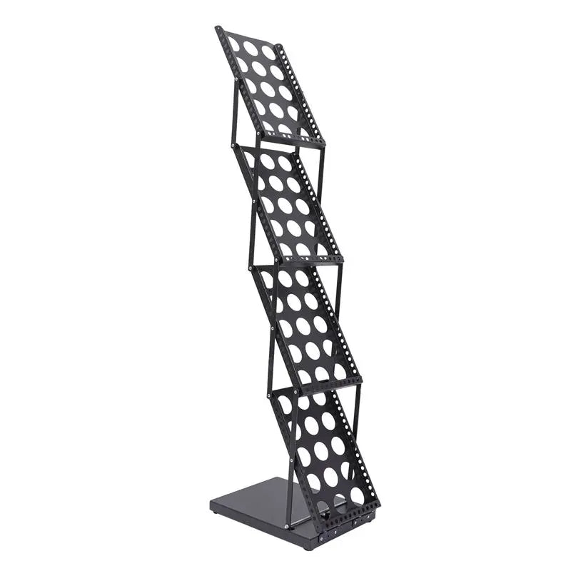 Olmecs Foldable A4 Size Brochure Display Stand JH-158- Black