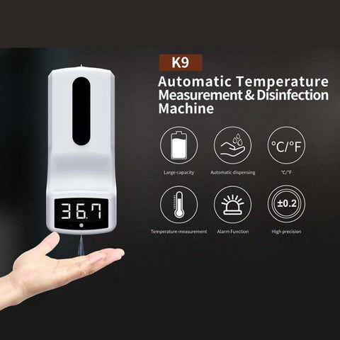 Wall Mounted Thermometer K9 Digital Non-Contact Temperature Measurement with Alarm