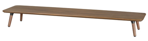 Navodesk Premium Walnut Monitor Riser, Minimalistic Wooden Monitor Stand