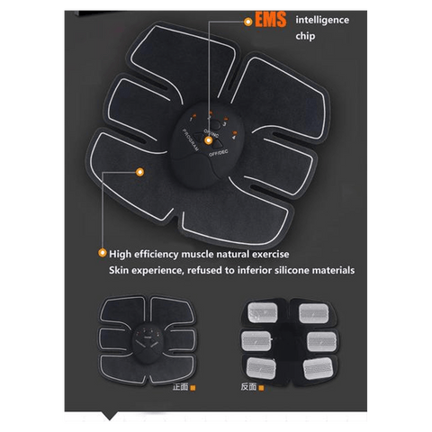 Electric Abdominal Muscle (EMS) Body Trainer for Slimming and Massage SixPad 6 Pack - SquareDubai