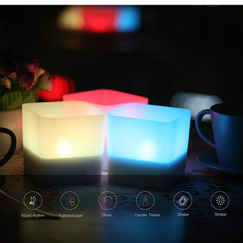 Smart Candle Light Flameless LED Flicker / Text & Call Alet for Android / iOS