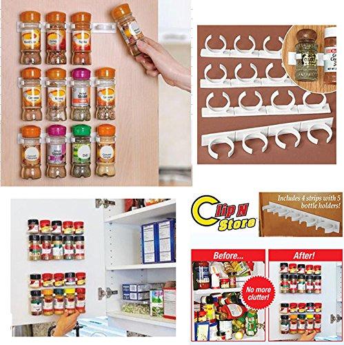 20 Spice Jar Clips Organizer