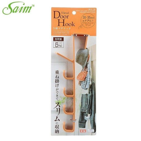 Multipurpose 5 Level Door Hooks