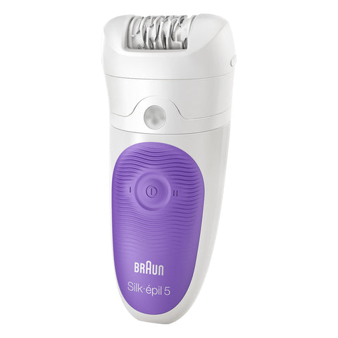 Braun Silk-épil 5 5-541 – Wet & Dry Cordless Epilator with 5 extras including a shaver head and a trimmer cap