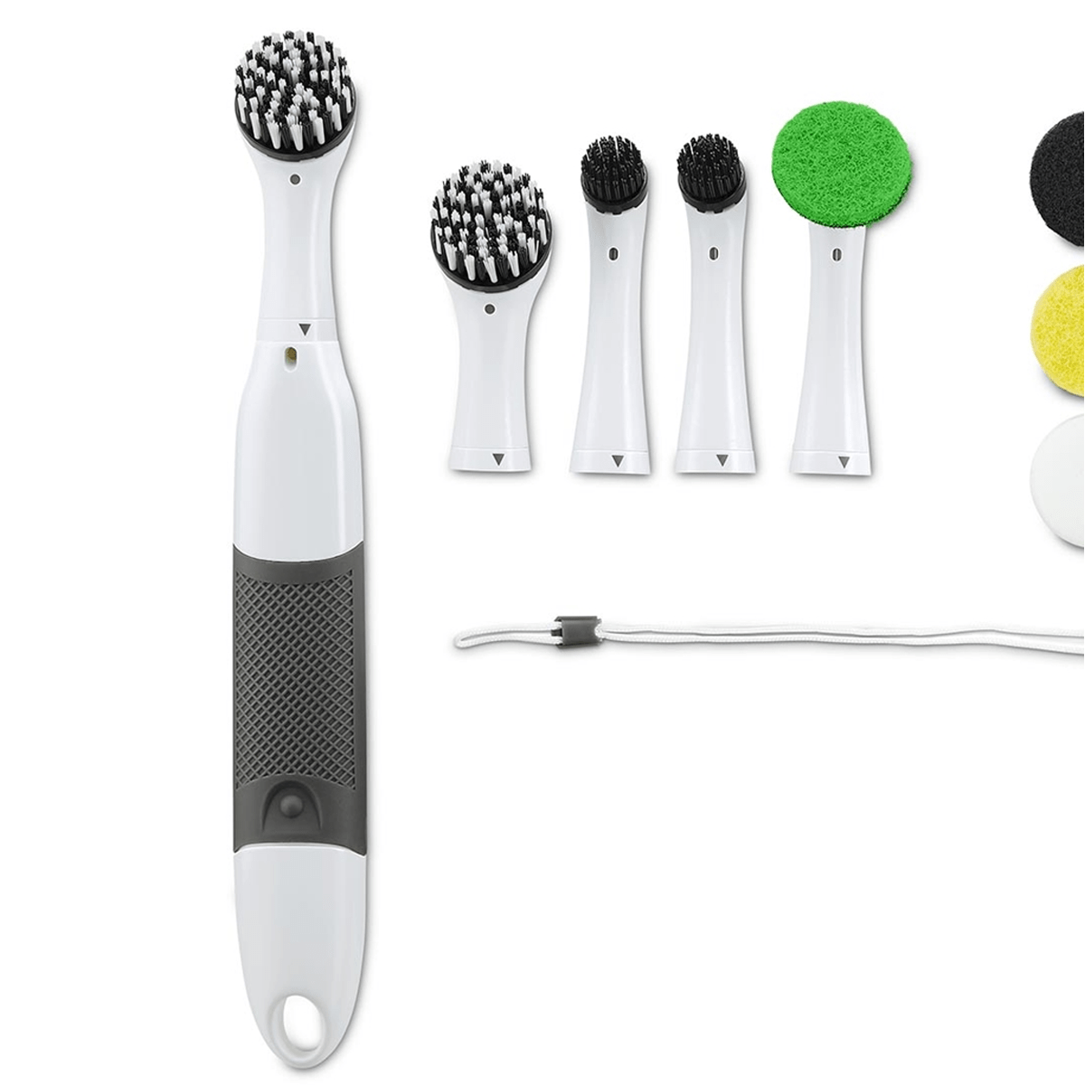 Electric Cleaning Brush, Grey/White - Tchibo