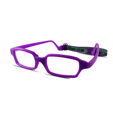 RECTANGULAR Safe-Unbreakable and Flexible Kids Eyeglasses Frame with Strap - Flexi-GUM