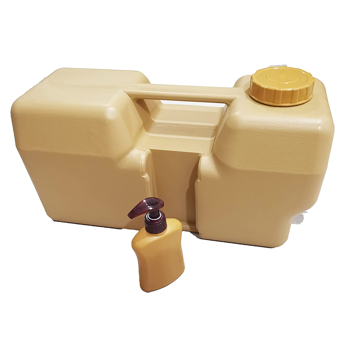 Olmecs Camping water tank 20 Liter with tap and soap dispenser, plastic Water Container