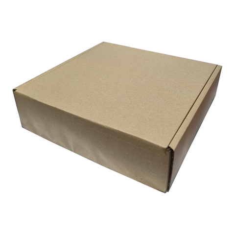 E-Commerce Kraft Paper Box Brown Corrugated E-Flute Carton 32x30x8.5 Cm (10Pc Pack) - Willow