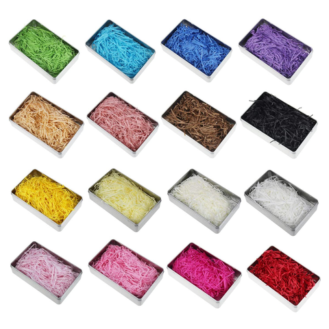 Shredded Paper Confetti for DIY Gift Wrapping & Basket Filling (6x100g Random Colour Pack) 600g Pack