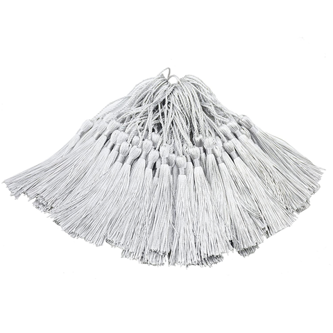 96 PCS Dark TealSoft Craft Tassels with Loops for Jewelry Making, DIY, Bookmark, - WILLOW