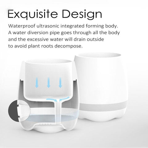 Smart Festival Gift Flower Pot, Play Piano on a Real Plant.