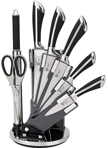 8 Pcs Stainless Steel Knives Set with Stand