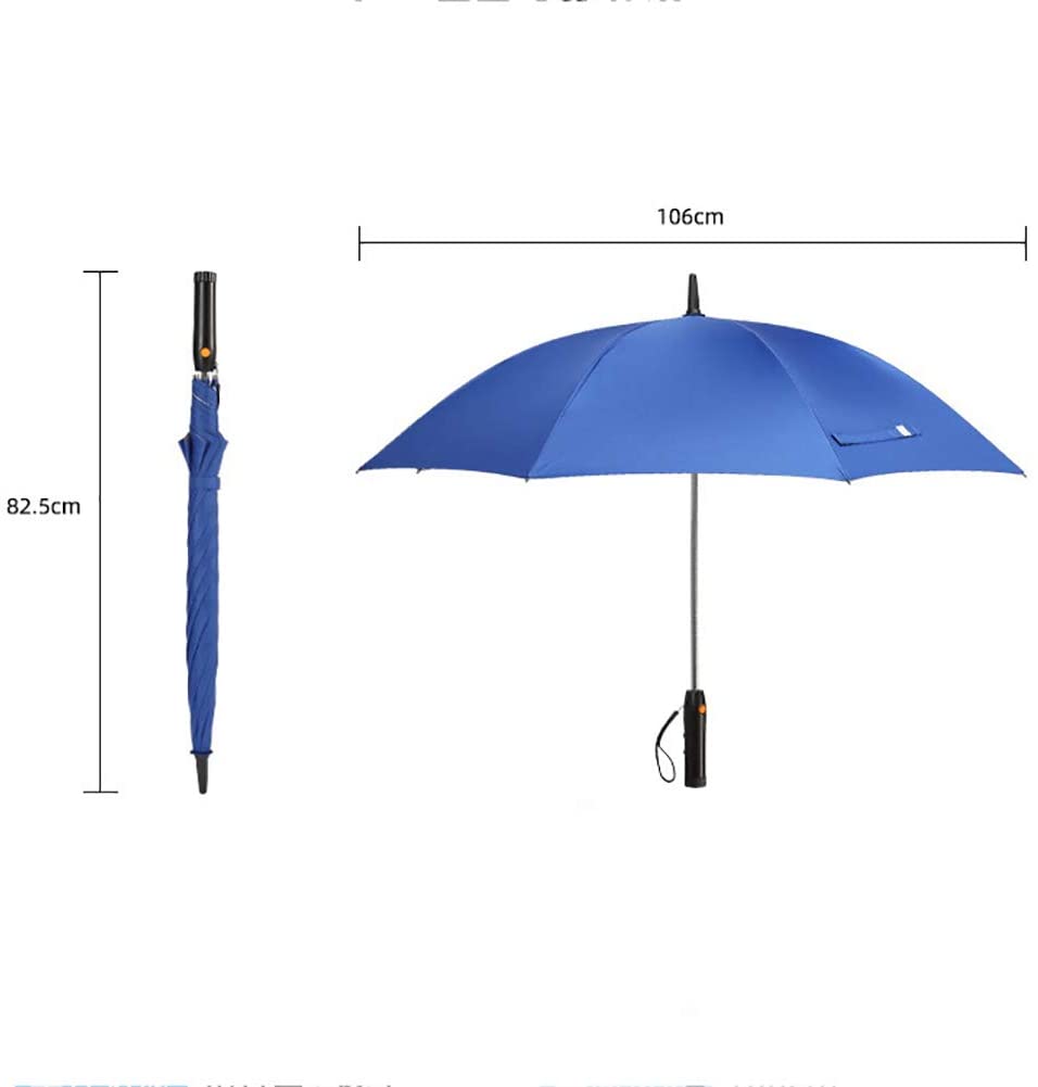 Umbrella with Fan USB Long Handle Sun Proof Umbrella UV Protection Sun Umbrella with Mist Fan - Black/Pink