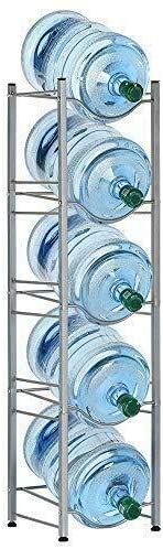 Water Bottle Rack Storage 4 Tier Shelf System Stand For 5 Gallon Durable Holder