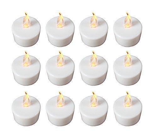 12 pcs/set Led flickering battery operated tea light