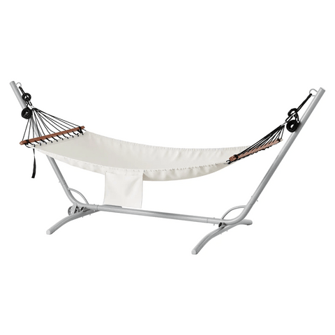 Hammock with stand, grey, beige