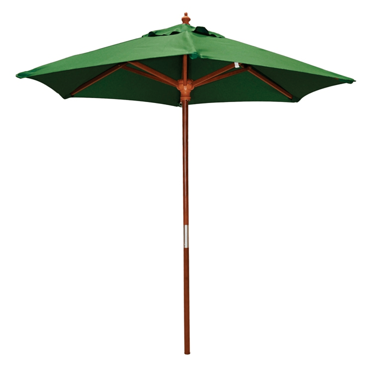 Standard Wooden Umbrella (Green, 1.8 m x 6 Steel Ribs)