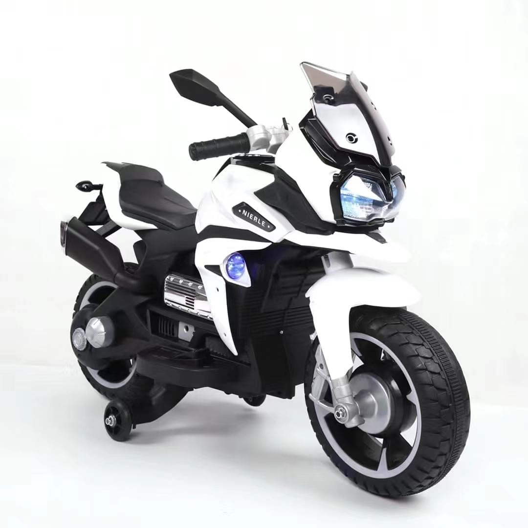 Emma R800 Kids Ride On Electric Motorbike - White