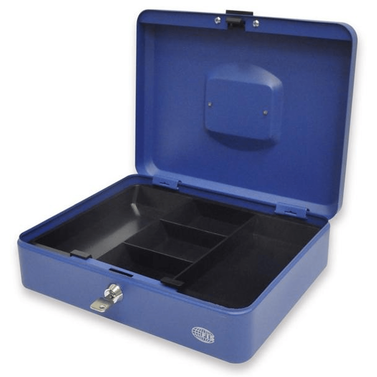 Cash Box Steel Blue Color With key lock