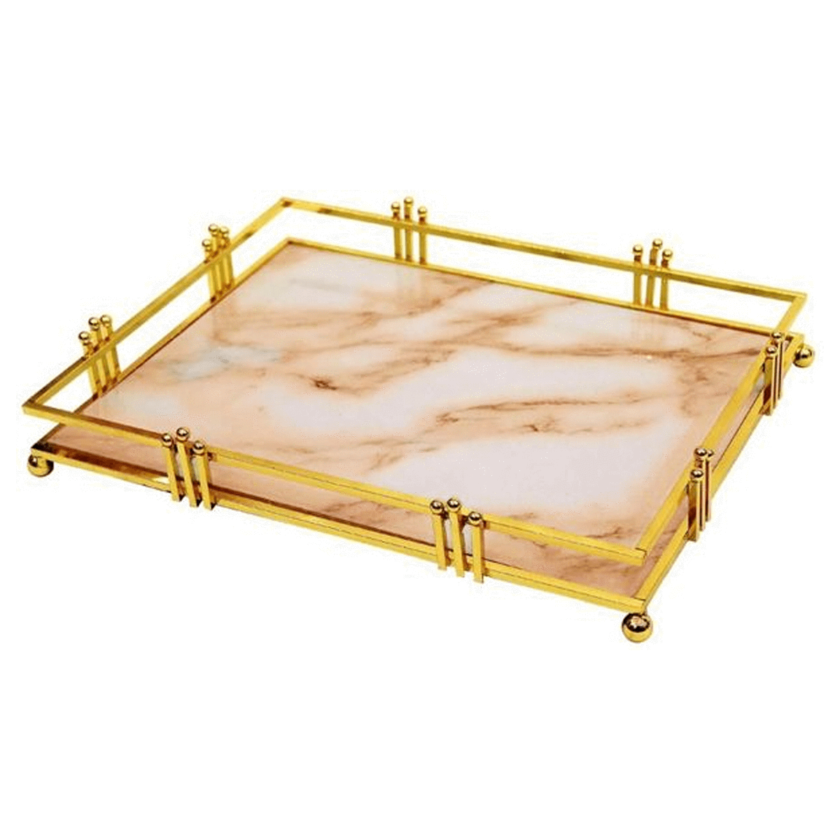 Liying Marble,Gold - Serving Trays