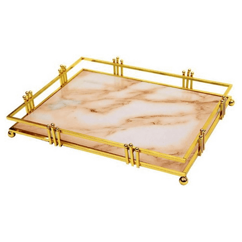 Liying Marble,Gold - Serving Trays